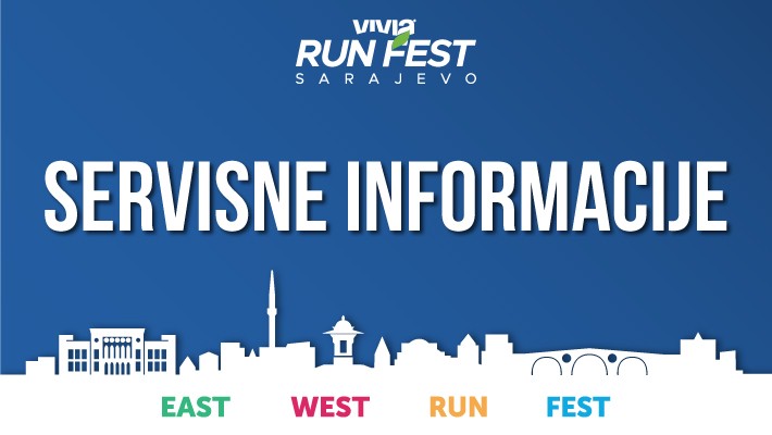 INFORMACIJE TRKAČIMA ZA UČEŠĆE U TRKAMA “VIVIA RUN FEST SARAJEVO”